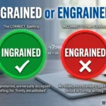 ingrained or engrained
