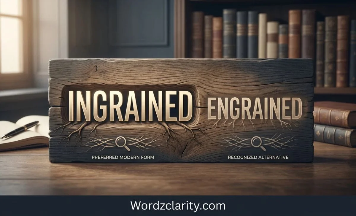 Ingrained or Engrained