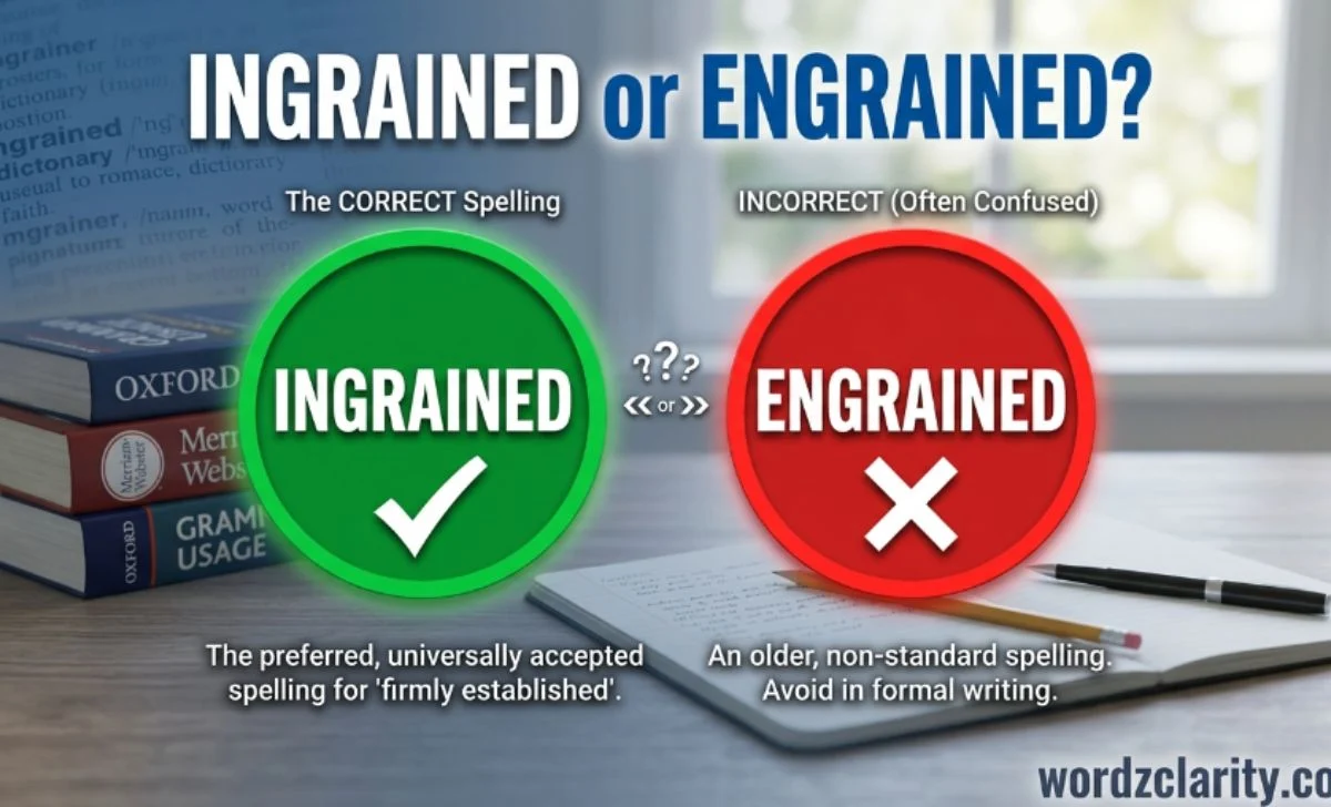 ingrained or engrained