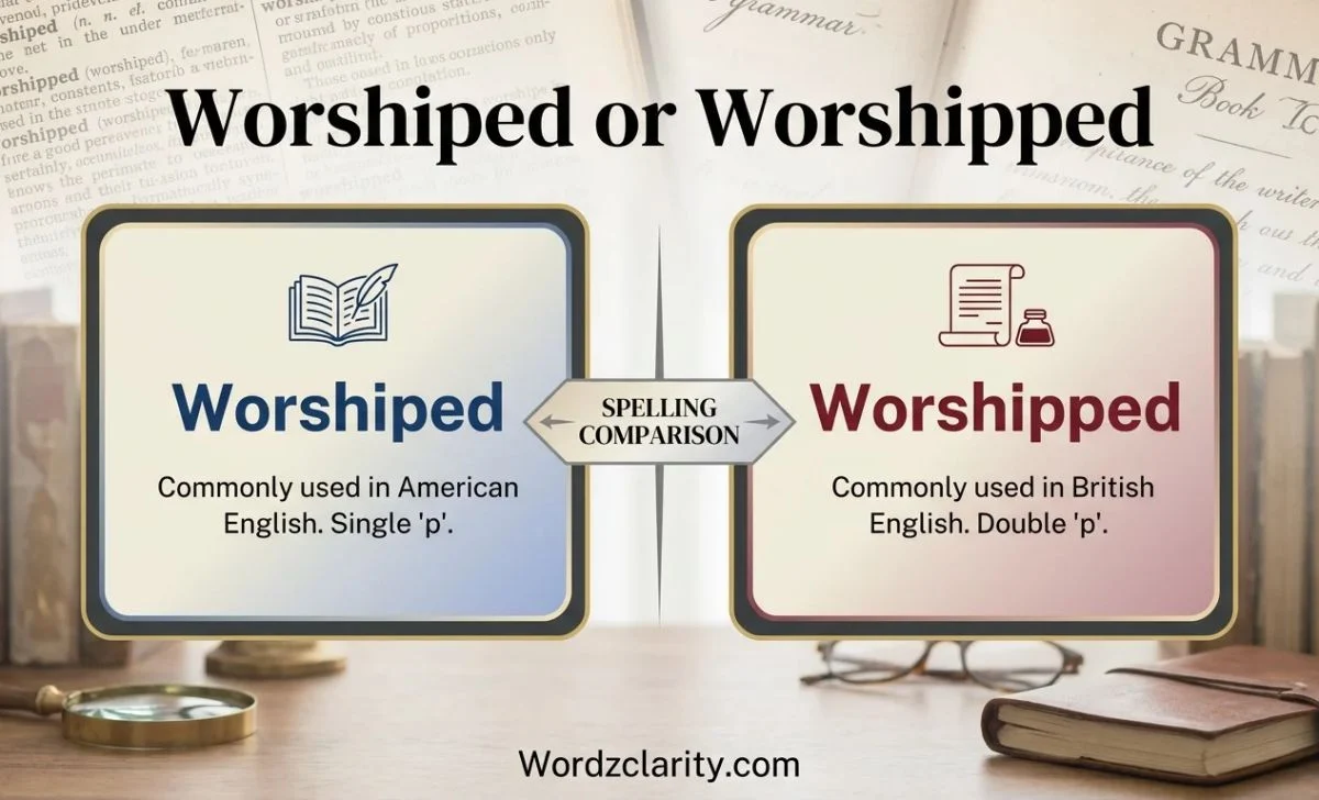 Worshiped or Worshipped