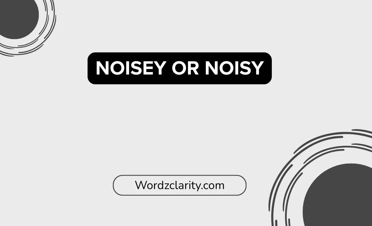 Noisey or Noisy