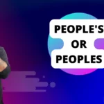 People's or Peoples