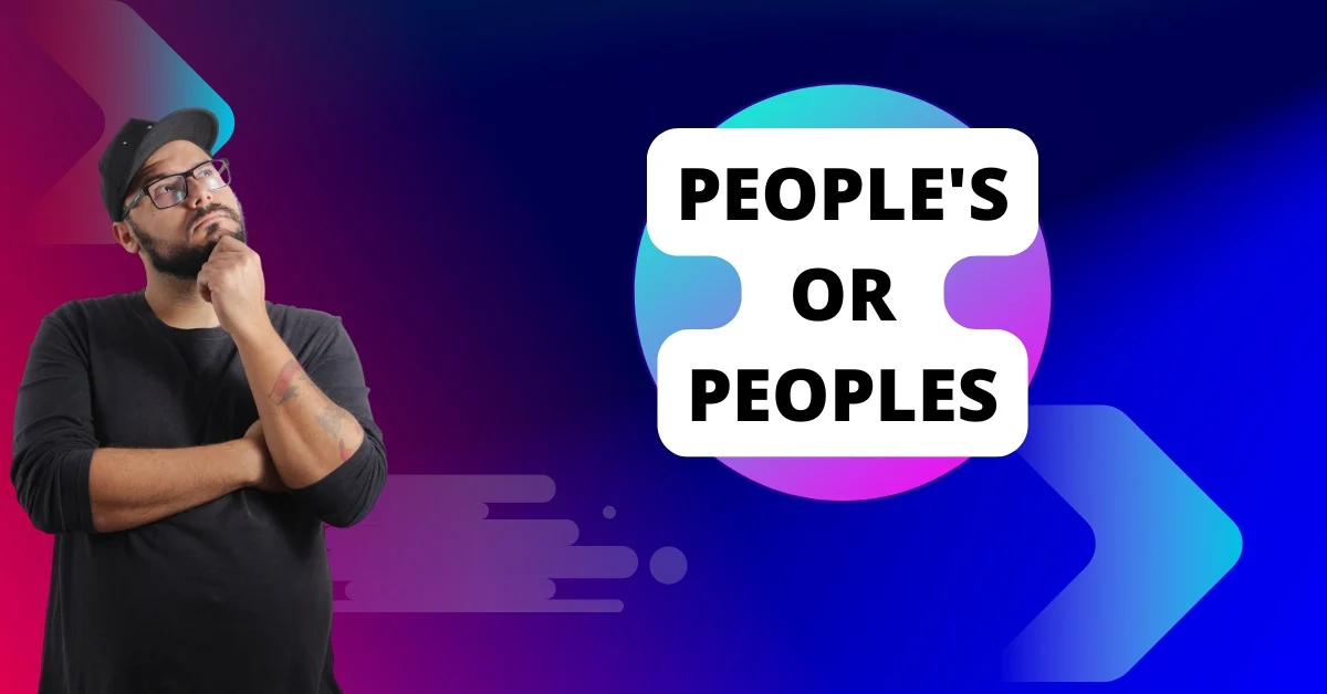 People's or Peoples