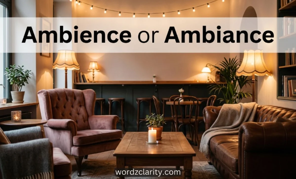 Ambience or Ambiance