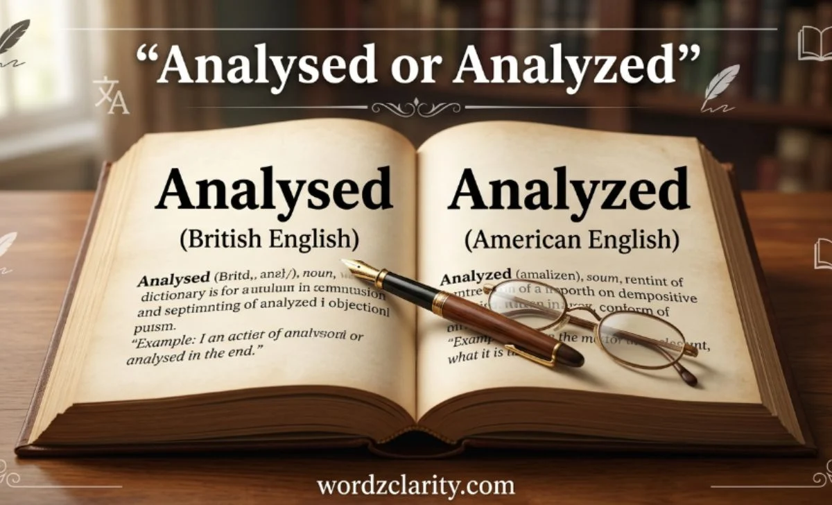 Analysed or Analyzed