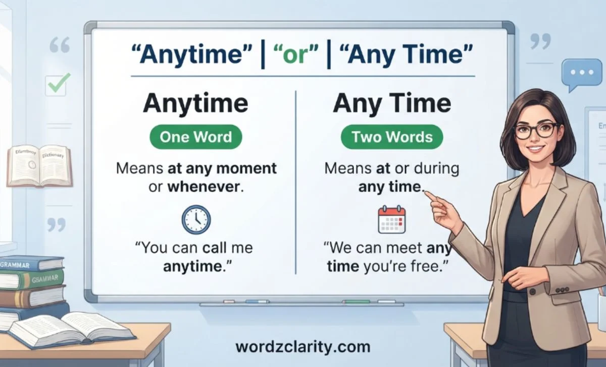 Anytime or Any Time
