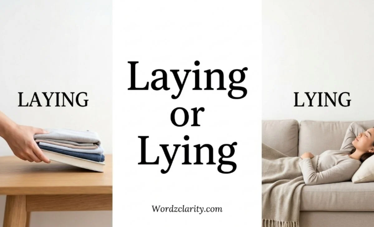Laying or Lying