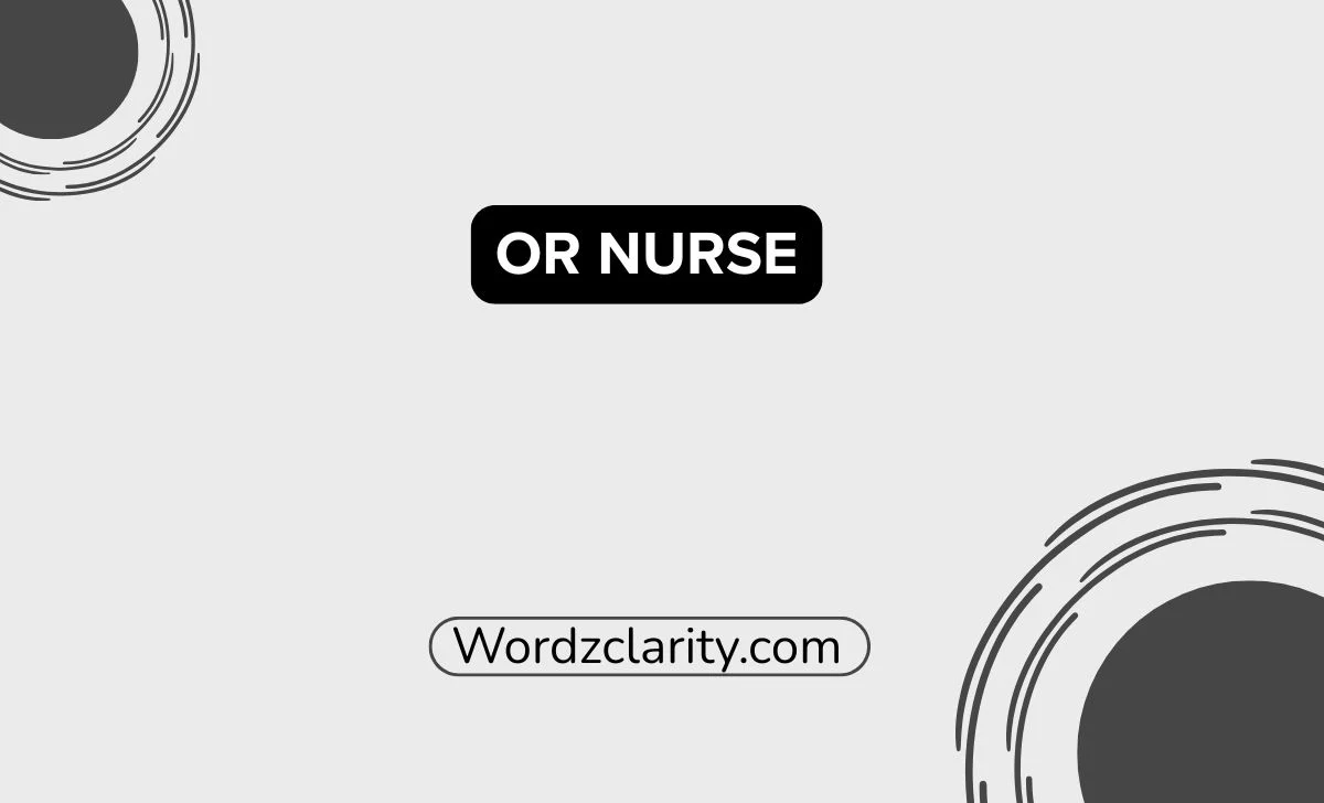 OR Nurse