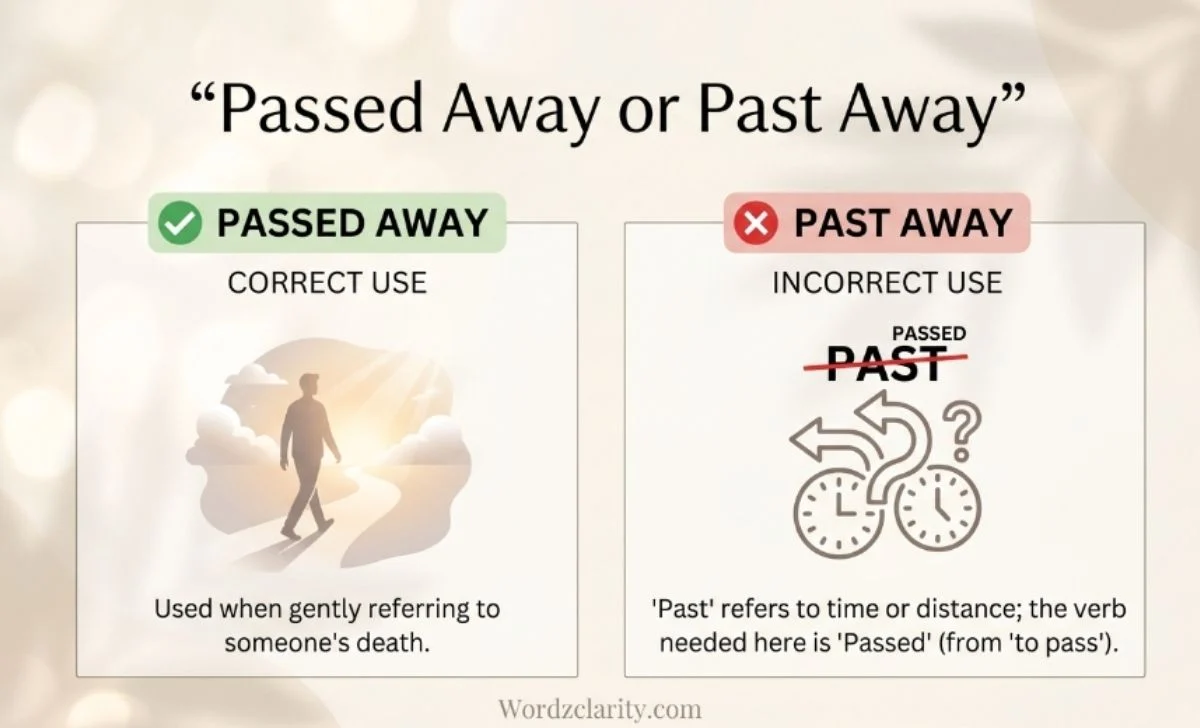 Passed Away or Past Away