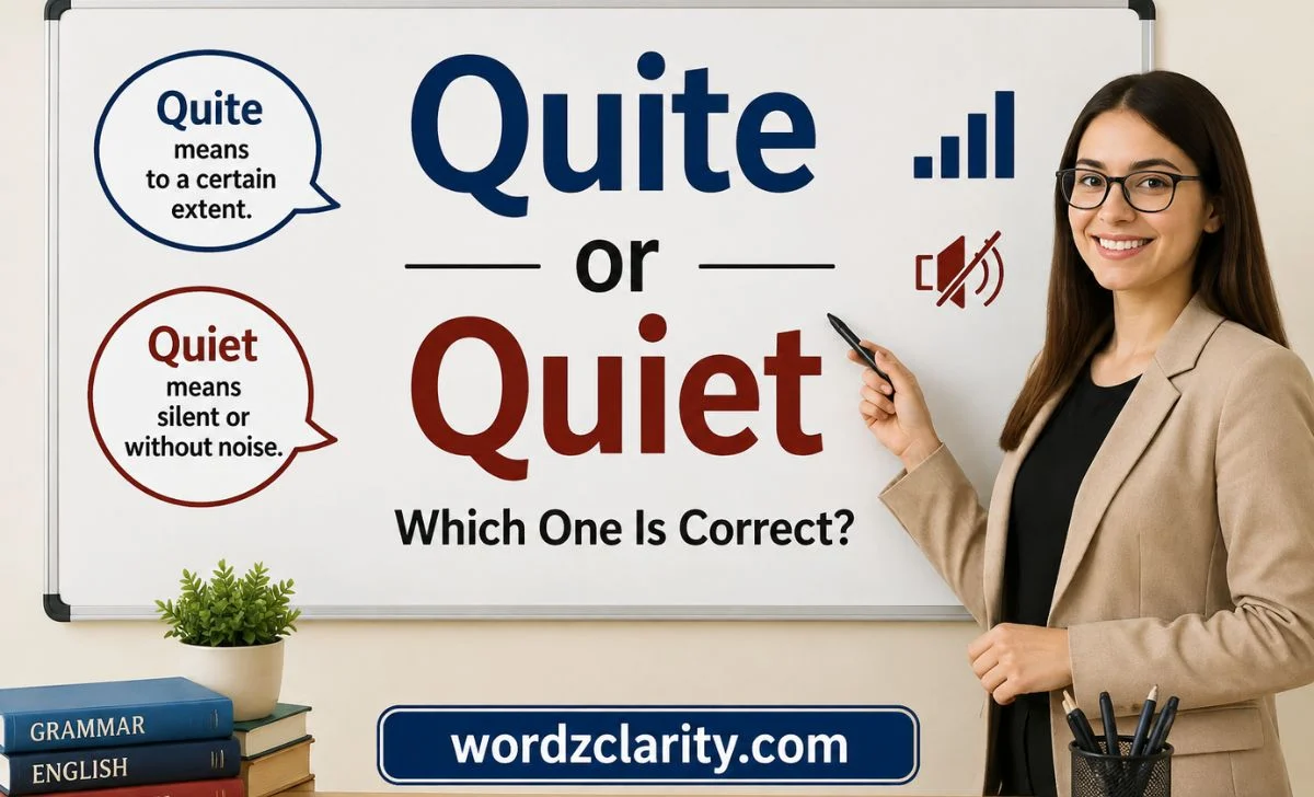 Quite or Quiet