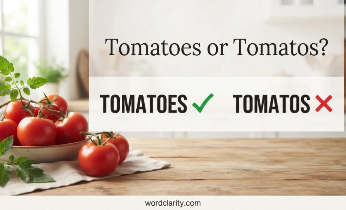 Tomatoes or Tomatos
