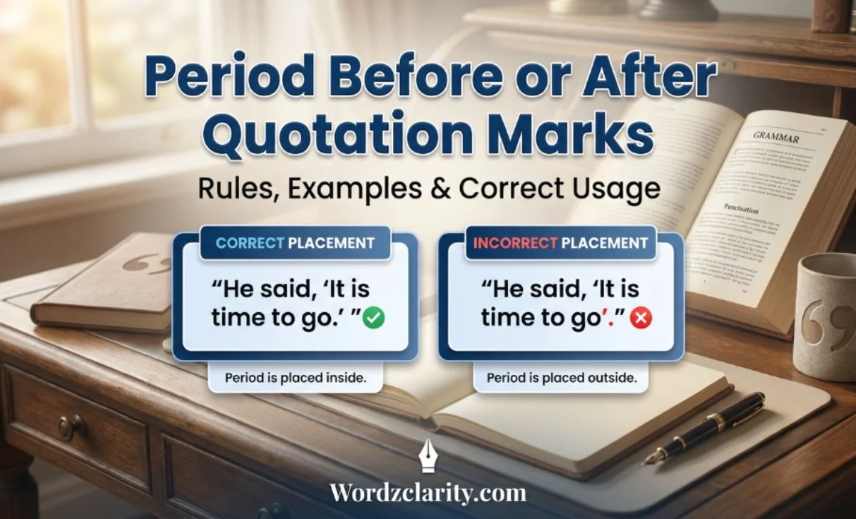 Period Before or After Quotation Marks