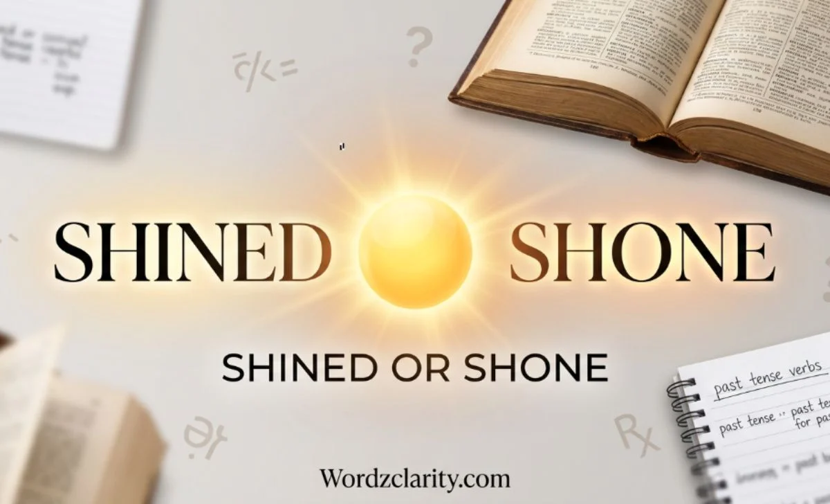 Shined or Shone