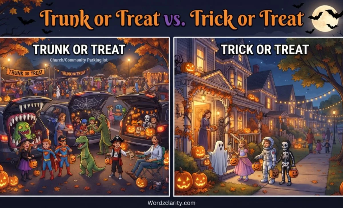 Trunk or Treat vs. Trick or Treat