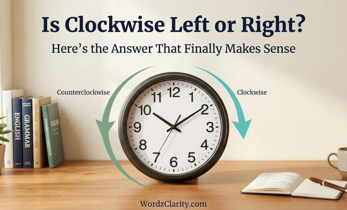 Is Clockwise Left or Right: The Simple Answer Explained